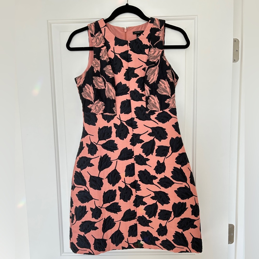 Ann Taylor Sheath Jacquard Dress - Petite